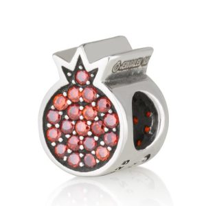S ZIRCON STONES POOGRANATE BRACELET CHARM