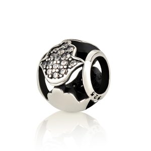 S ZIRCON STONES HAMSA BRACELET CHARM