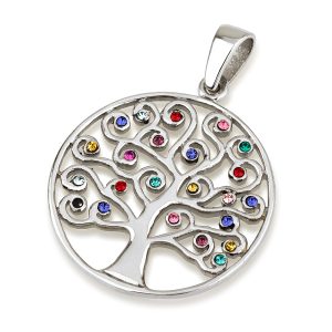 S ZIRCON STONES "TREE OF LIFE" PENDANT