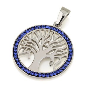 S CRYSTAL STONES "TREE OF LIFE" PENDANT