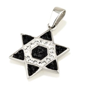 S CRYSTAL STONES STAR OF DAVID PENDANT