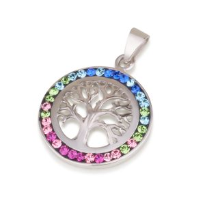 S ZIRCON STONES "TREE OF LIFE" PENDANT