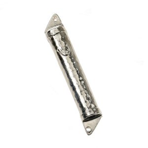 NICKEL FINISH 8 CM. MEZUZAH