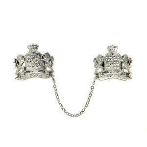 SILVER PLATED LIONS TALLIT CLIPS